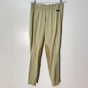 Kerrits Ladies‎ Riding Breeches Large Beige  Equestrian Pants With Knee Patches